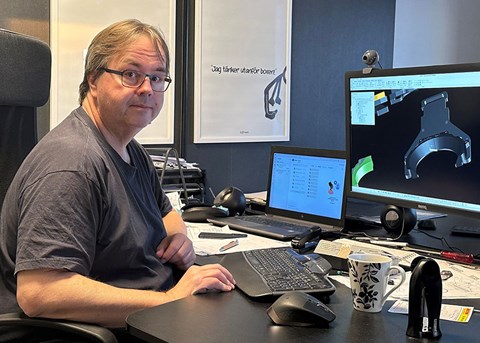 Robert Aronsson, konstruktionsansvarig på Totech