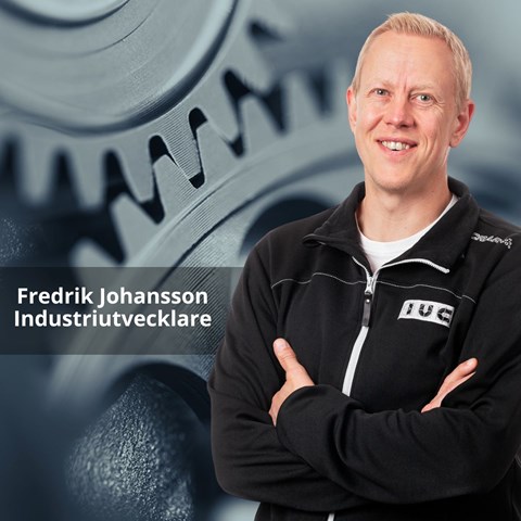 Fredrik Johansson, industriutvecklare IUC Väst