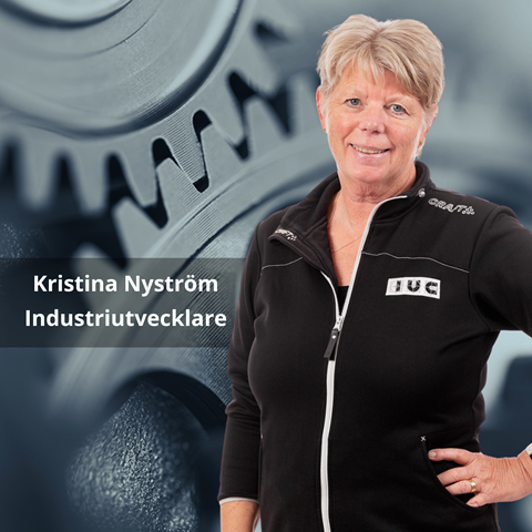 Kristina Nyström, industriutvecklare IUC Väst