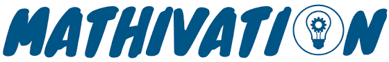 Mathivations logotyp med en glödlampa och kugghjul i blå ton, symboliserar innovation och lärande inom teknik och matte.