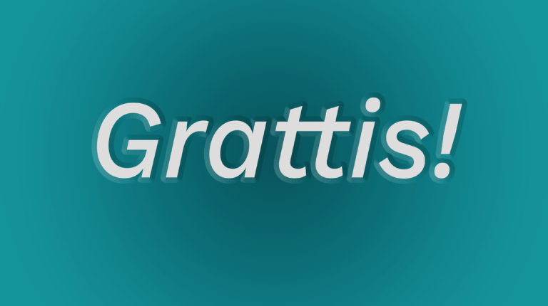 Grattis text