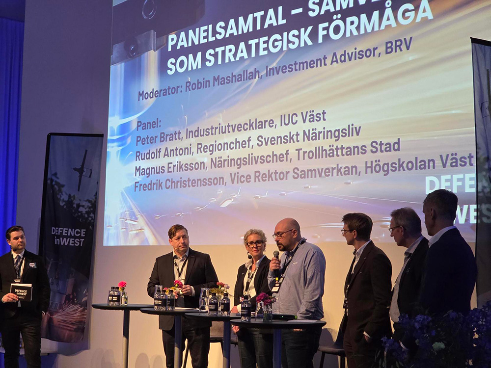 Panelsamtal om samverkan under Defence inWest.