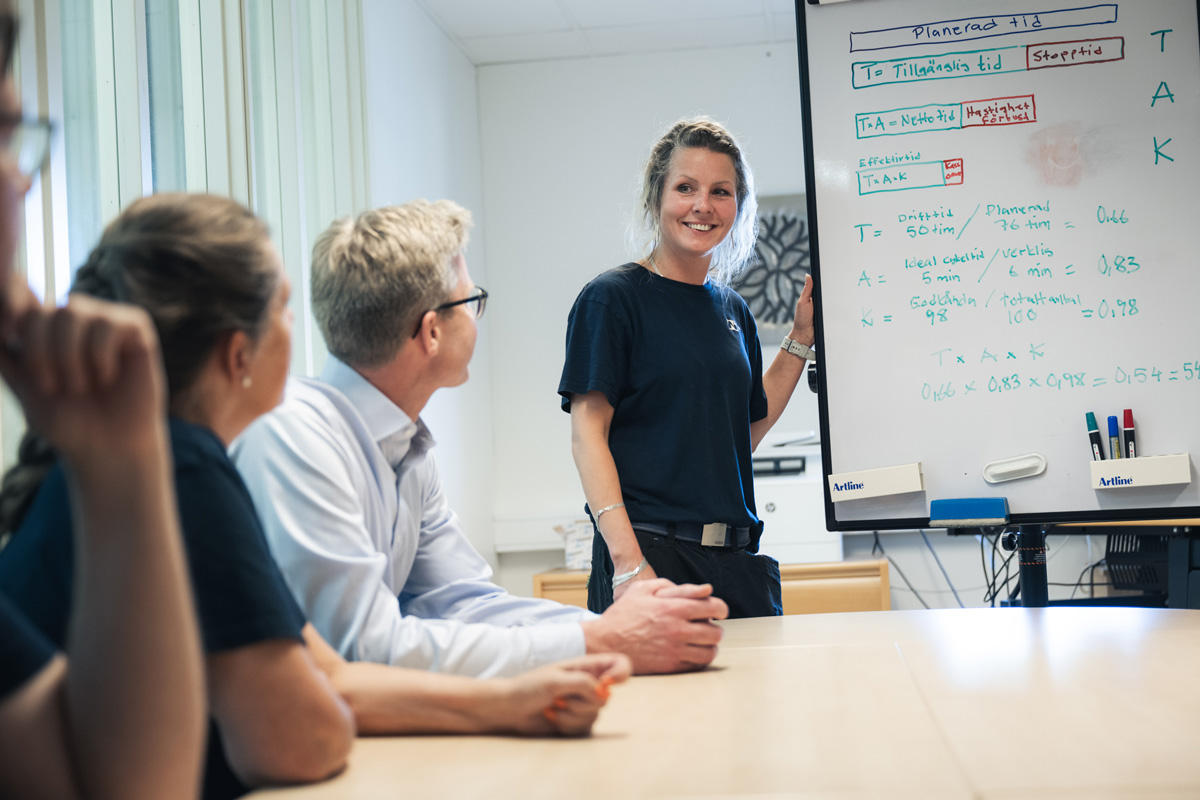 Medarbetare inom IUC-nätverket diskuterar Strategisk Industriell Allians och industrins utveckling vid ett projektmöte. SIA